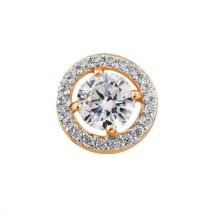 золотая подвеска с фианитами