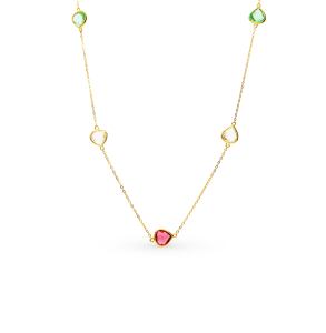 серебряное шейное украшение с алпанитом