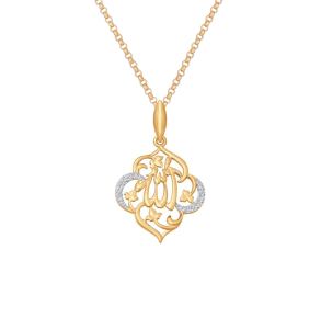 золотая подвеска с фианитами SOKOLOV 034821*