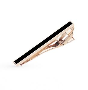 стальной зажим для галстука с эмалью