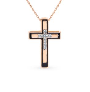 золотая подвеска с бриллиантами