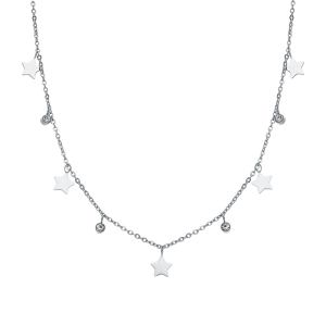 стальное шейное украшение с фианитами