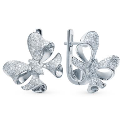 Золотые серьги с бриллиантами