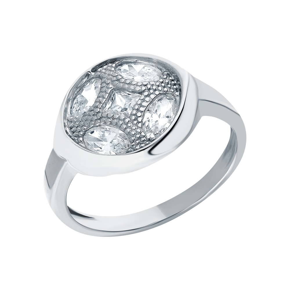 Серебряное кольцо с кубическим цирконием в Нижнем Новгороде