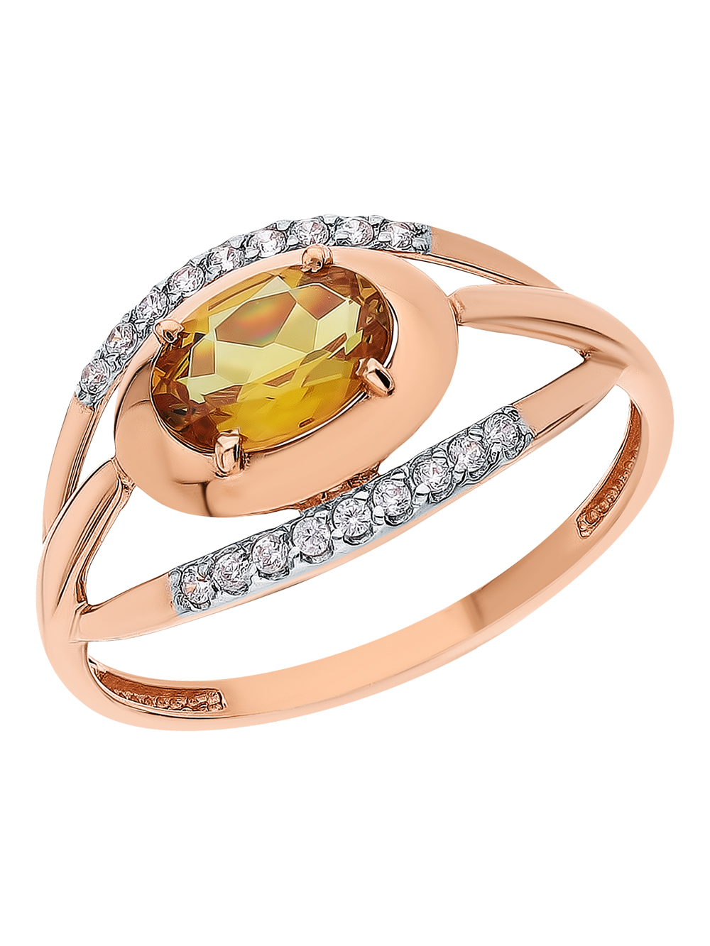 Золотое кольцо с султанитами в Санкт-Петербурге