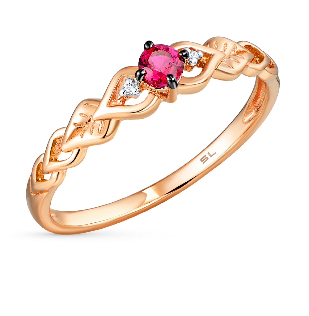 Золотое кольцо с рубинами в Самаре