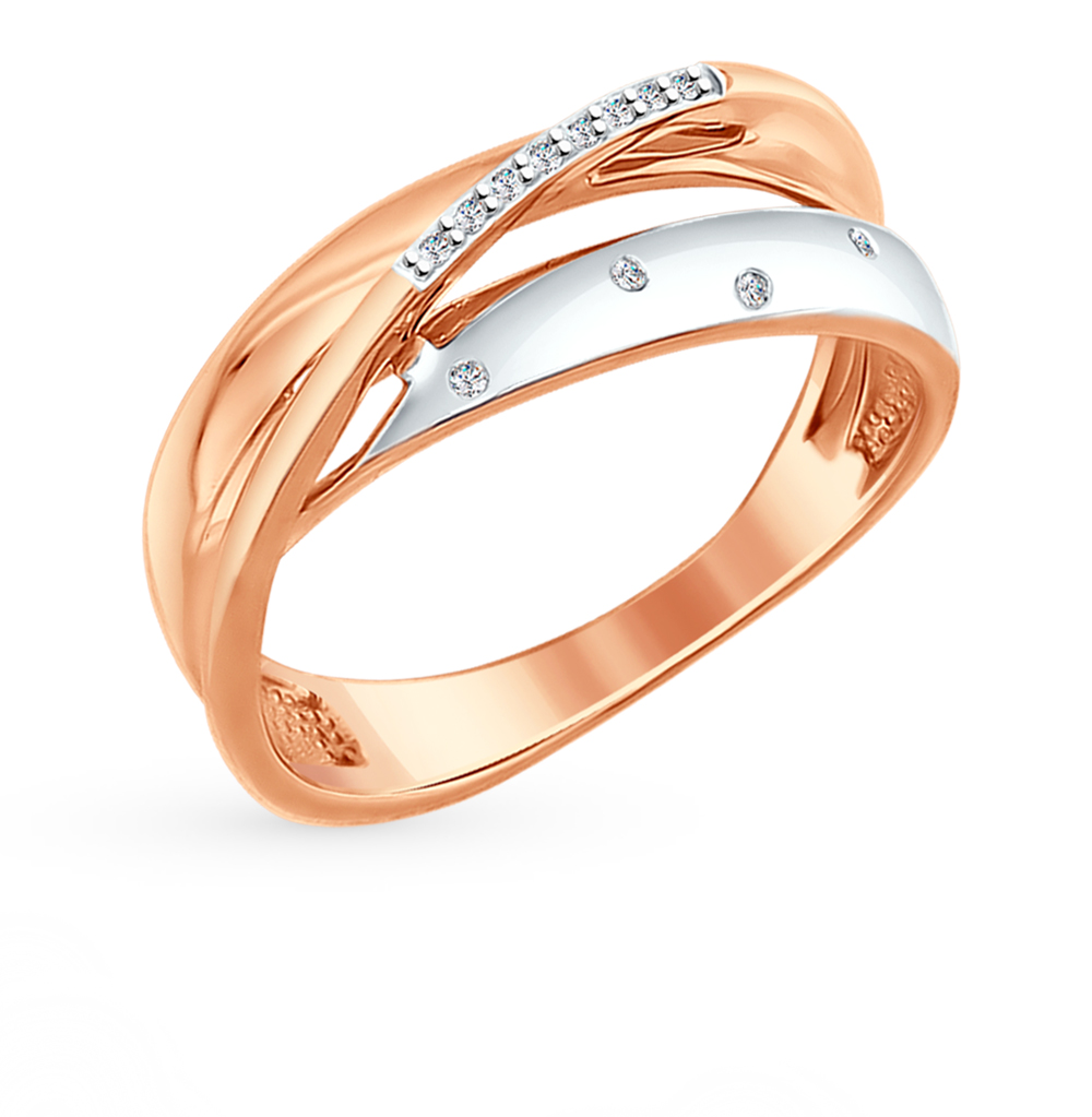 Золотое кольцо с бриллиантами SOKOLOV 1011615 в Санкт-Петербурге