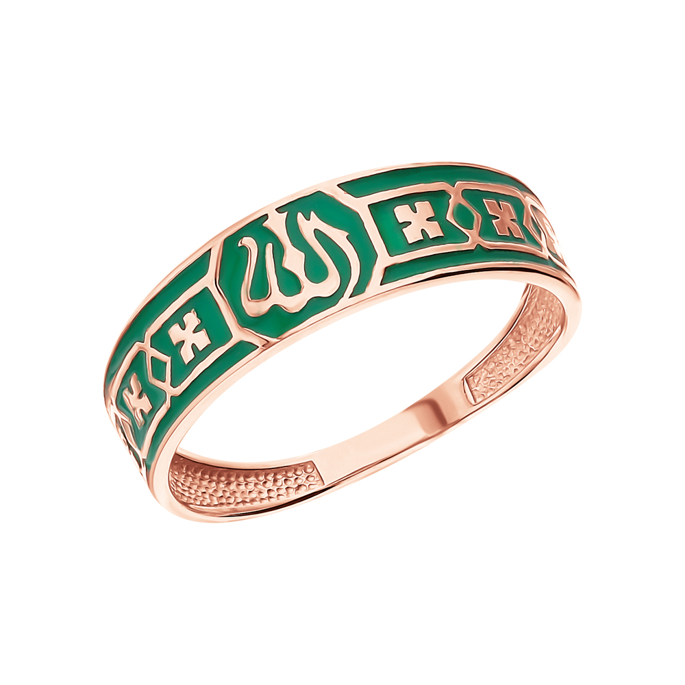 Золотое кольцо с эмалью в Самаре