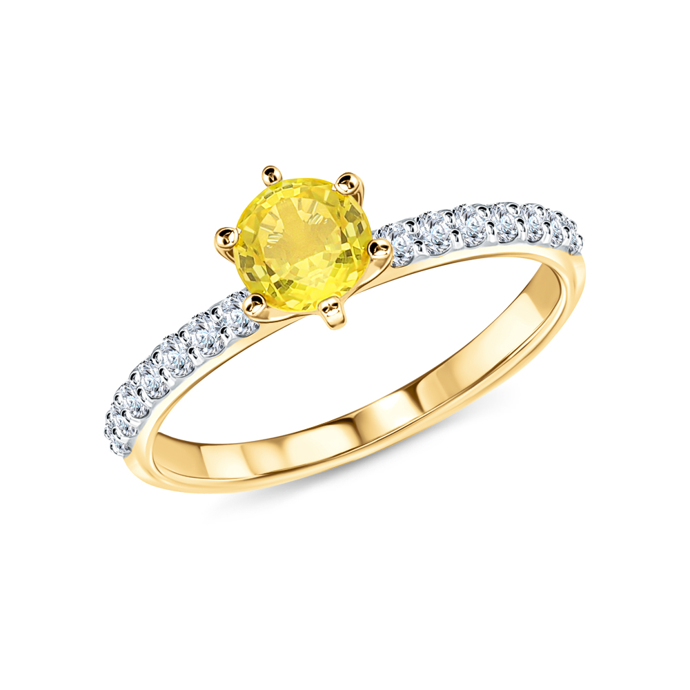 Золотое кольцо с сапфирами и бриллиантами в Нижнем Новгороде