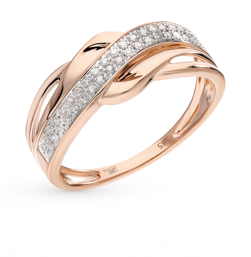 Золотое кольцо с бриллиантами санлайт. Золотое кольцо с бриллиантами 585 Санлайт. Санлайт золотое кольцо 585 пробы.