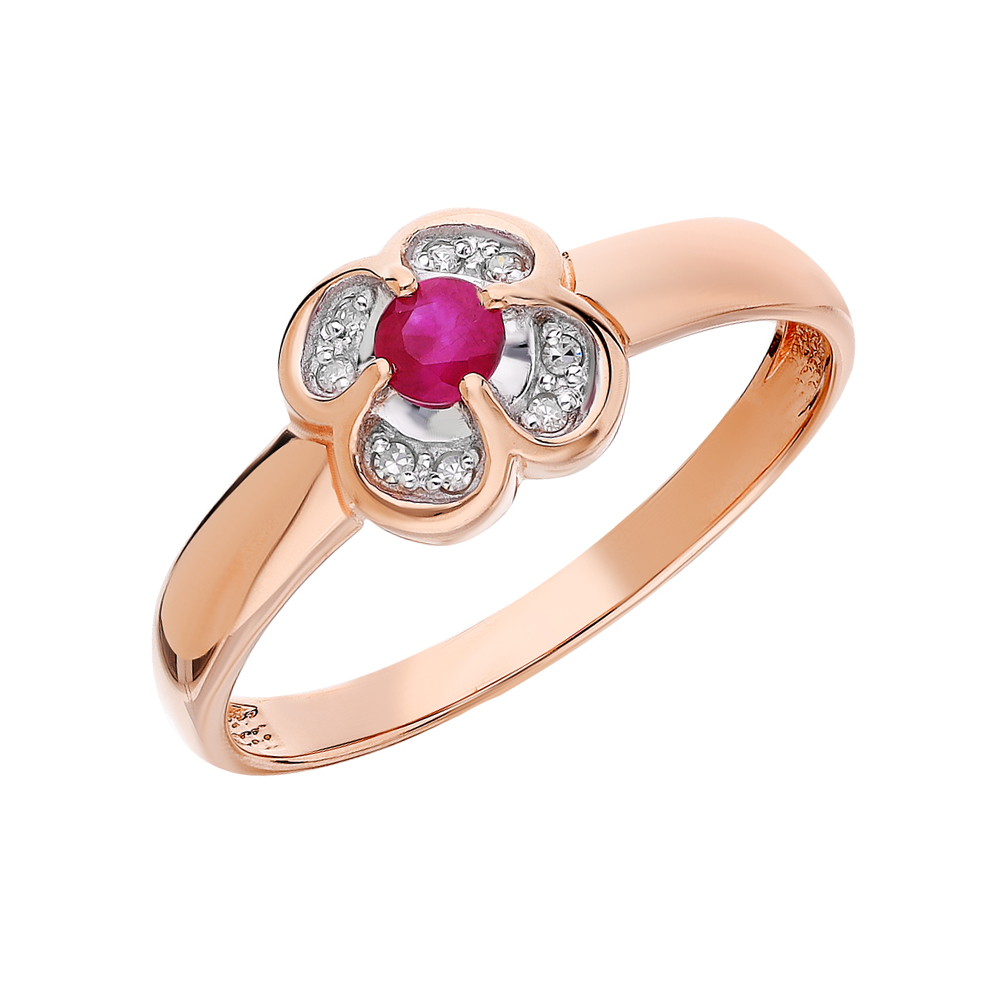 Кольцо с рубинами и бриллиантами в Самаре
