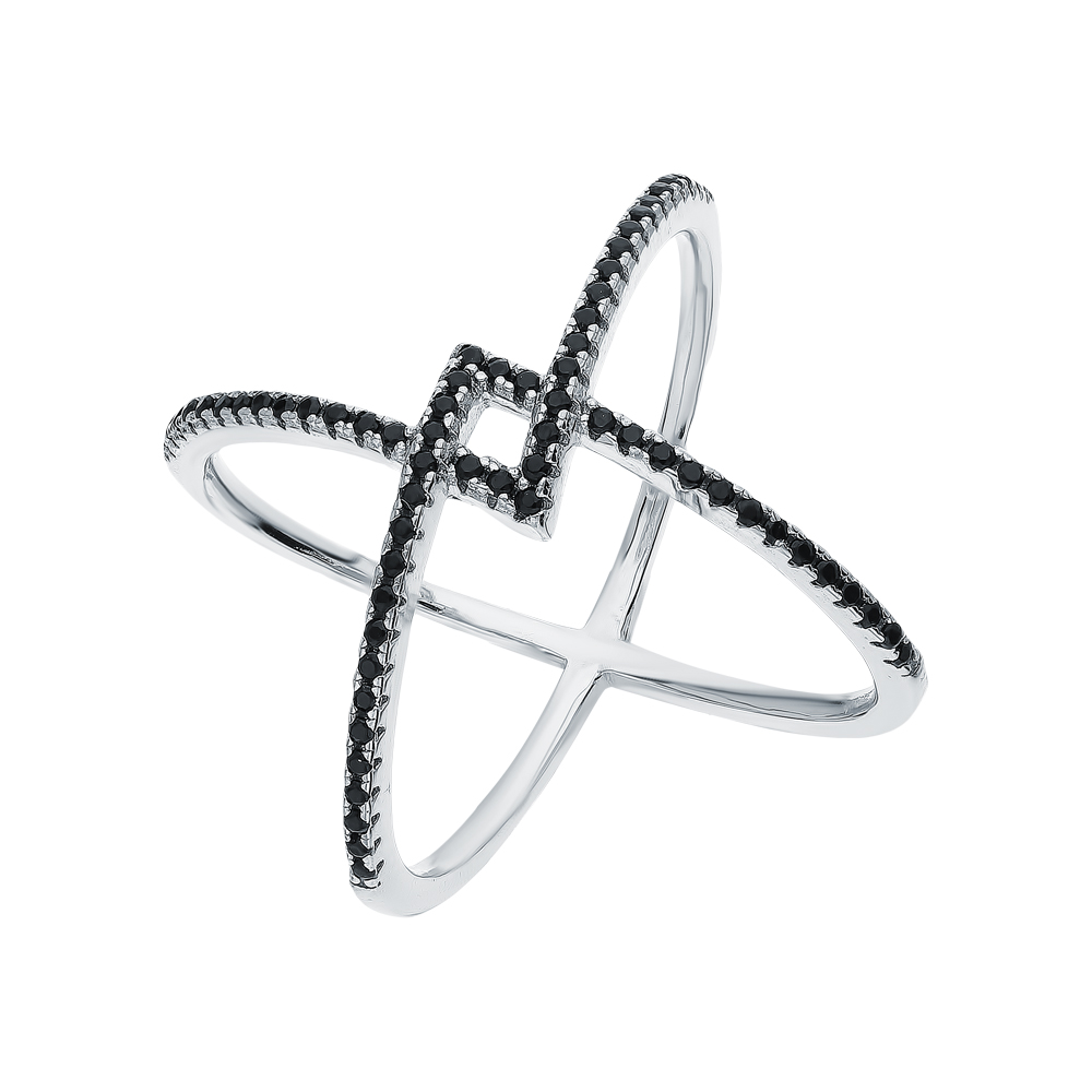 Серебряное кольцо с кубическим цирконием в Ростовe-на-Дону