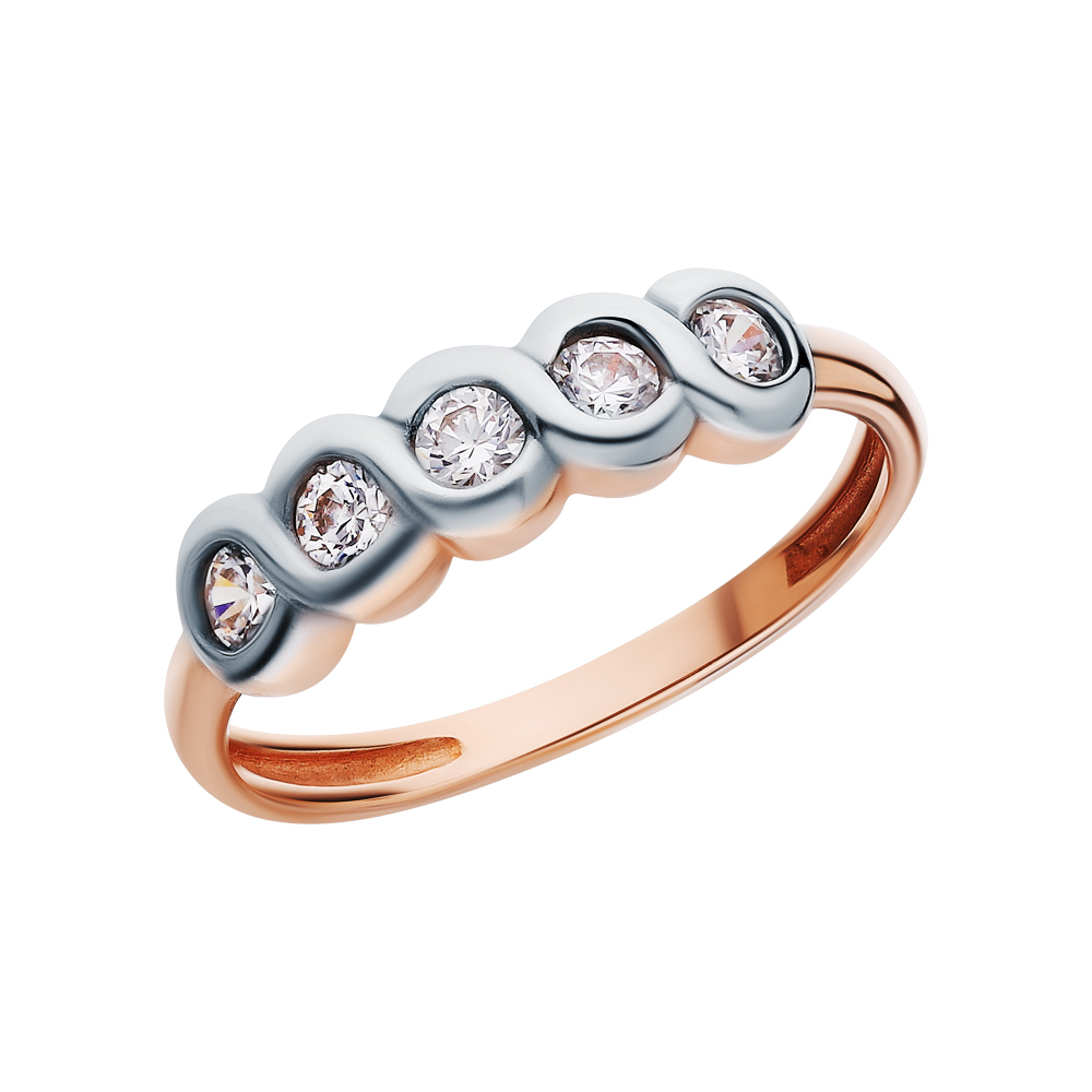 Фото «Серебряное кольцо с фианитами swarovski»