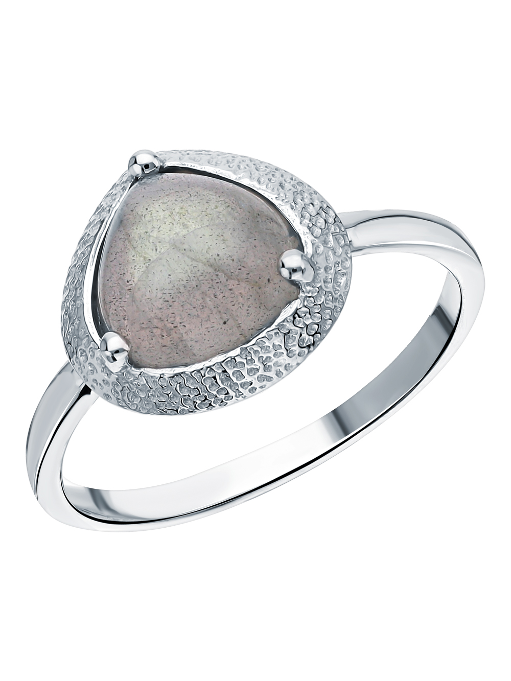 Серебряное кольцо с лабрадоритами в Краснодаре