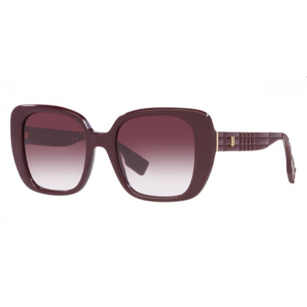 Женские солнцезащитные очки из Италии марки BURBERRY из коллекции Square модель 0BE437139798H52 в Новосибирск