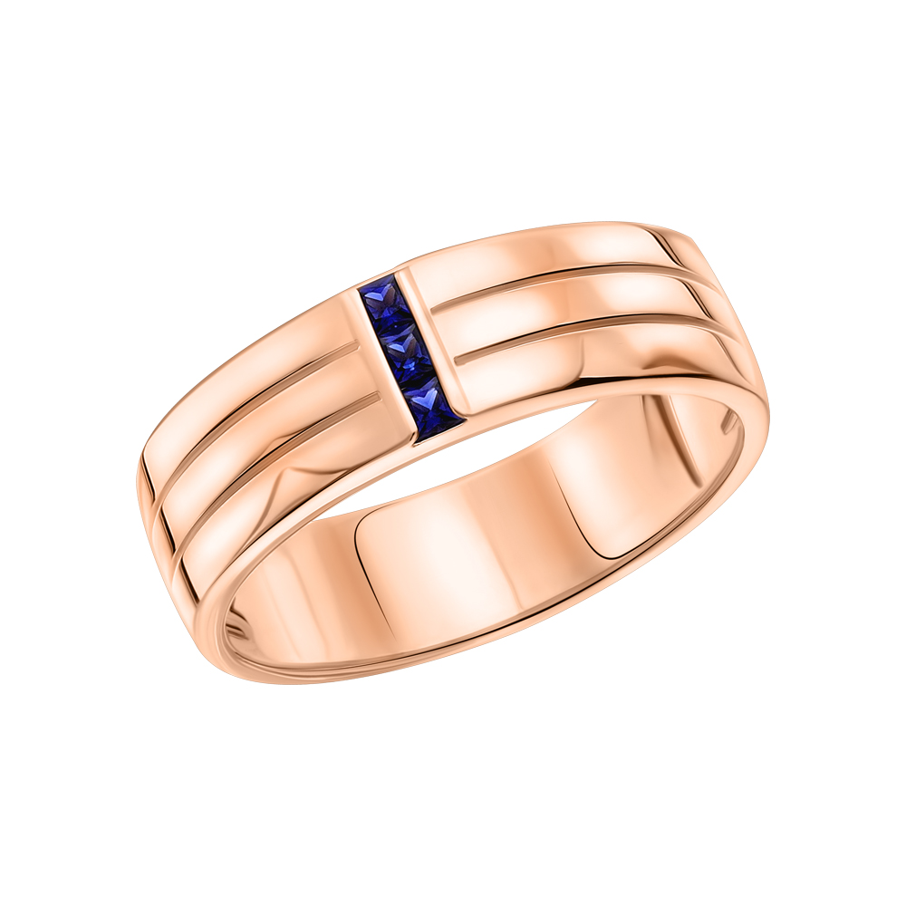 Золотое кольцо с сапфирами в Екатеринбурге