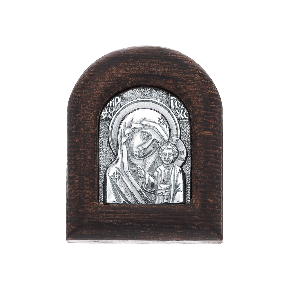 Фото «Деревянная икона с серебряной вставкой»
