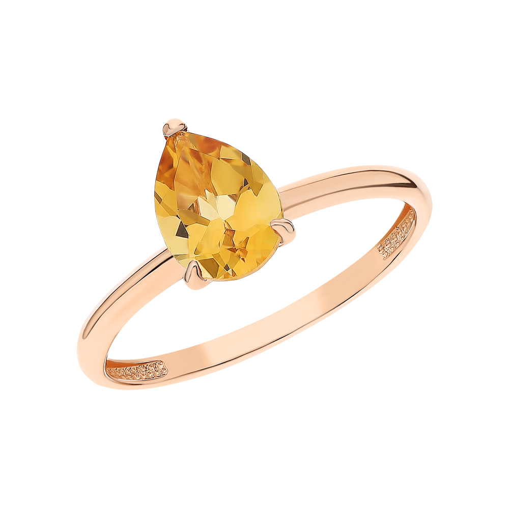 Фото «Золотое кольцо с цитрином»