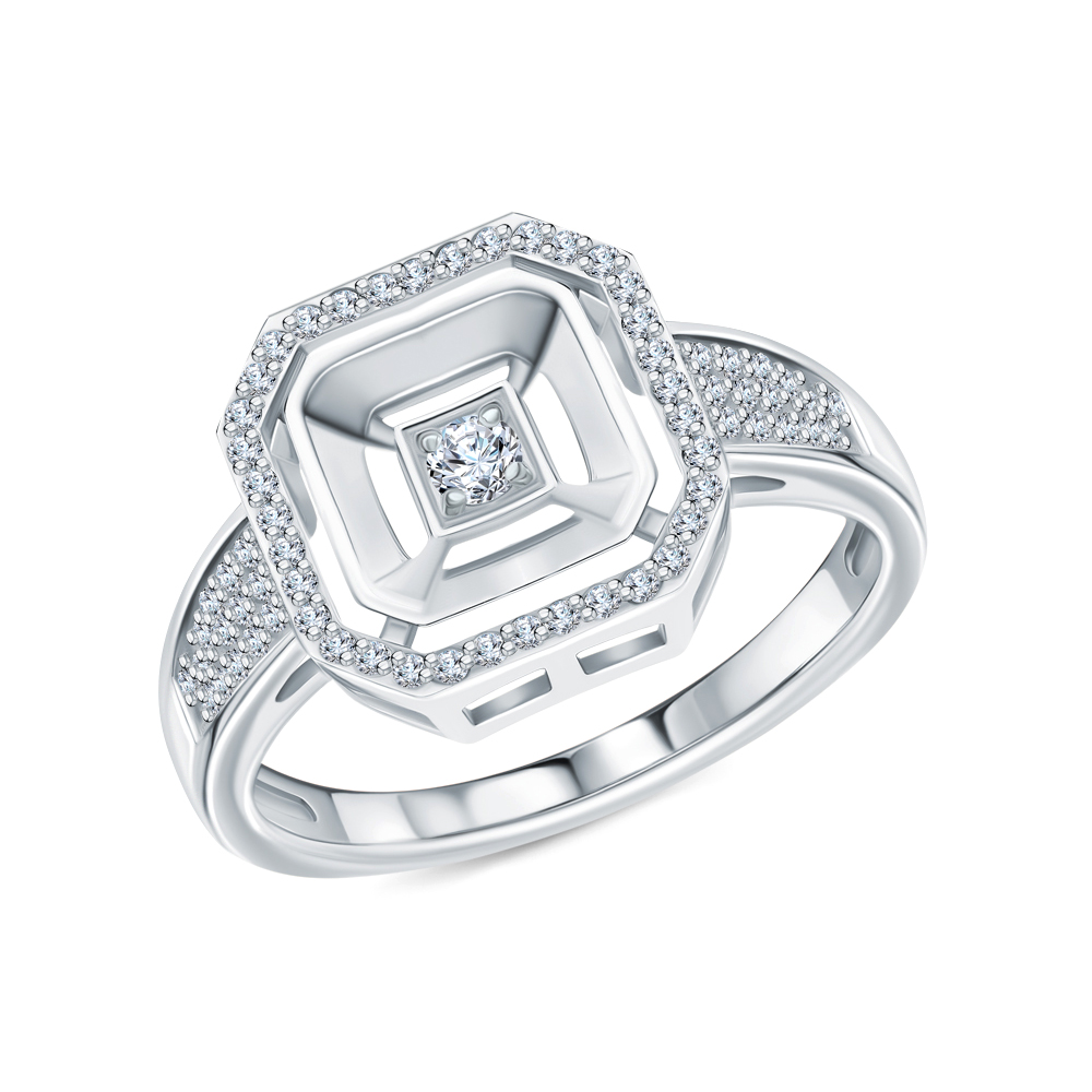 Платиновое кольцо с бриллиантами в Санкт-Петербурге