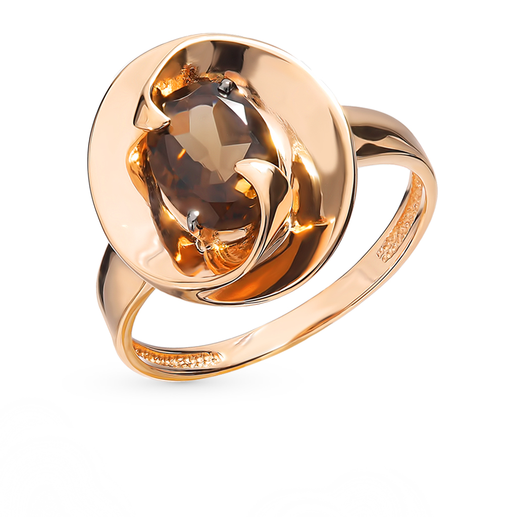 Фото «Золотое кольцо с раухтопазами»