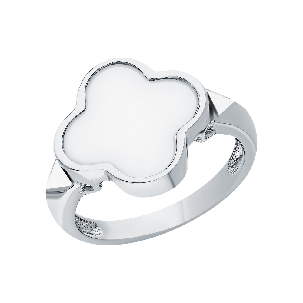 Серебряное кольцо с эмалью и керамикой в Санкт-Петербурге