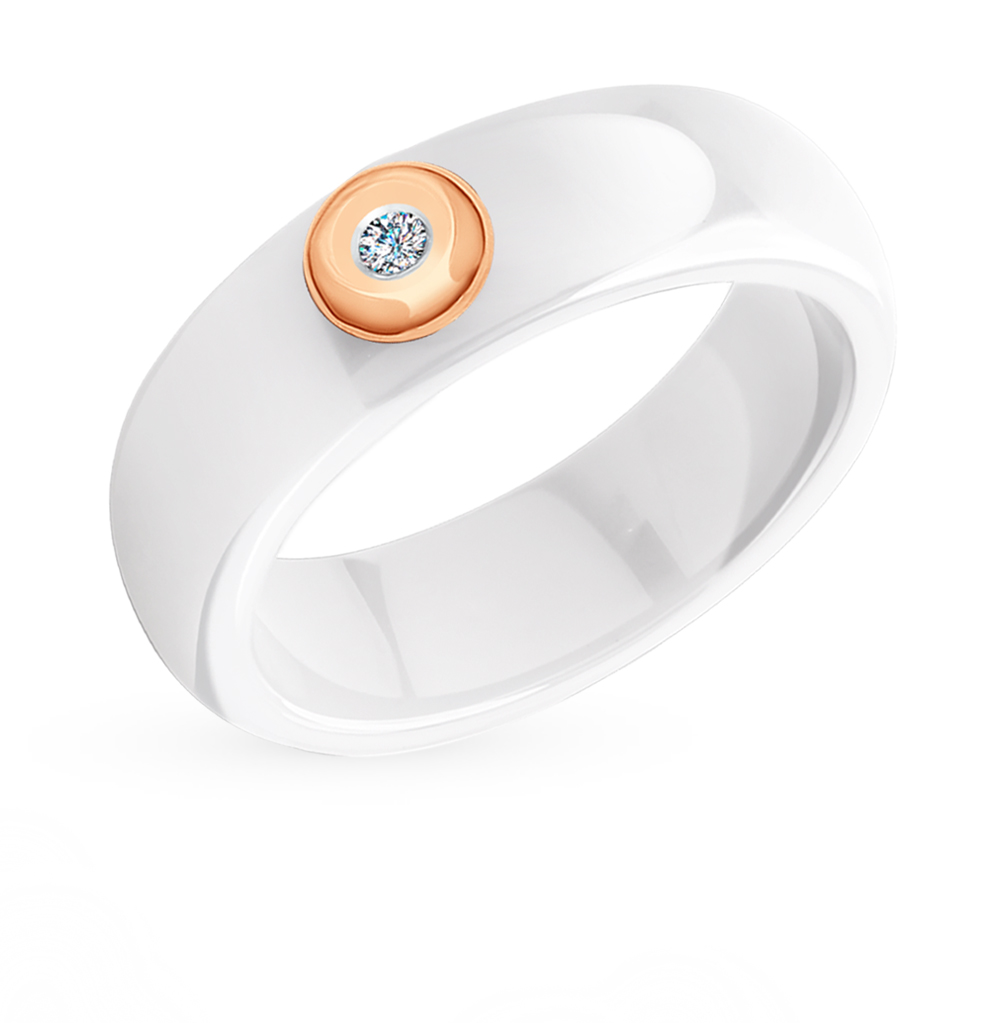 Золотое кольцо с бриллиантами SOKOLOV 6015028 в Санкт-Петербурге