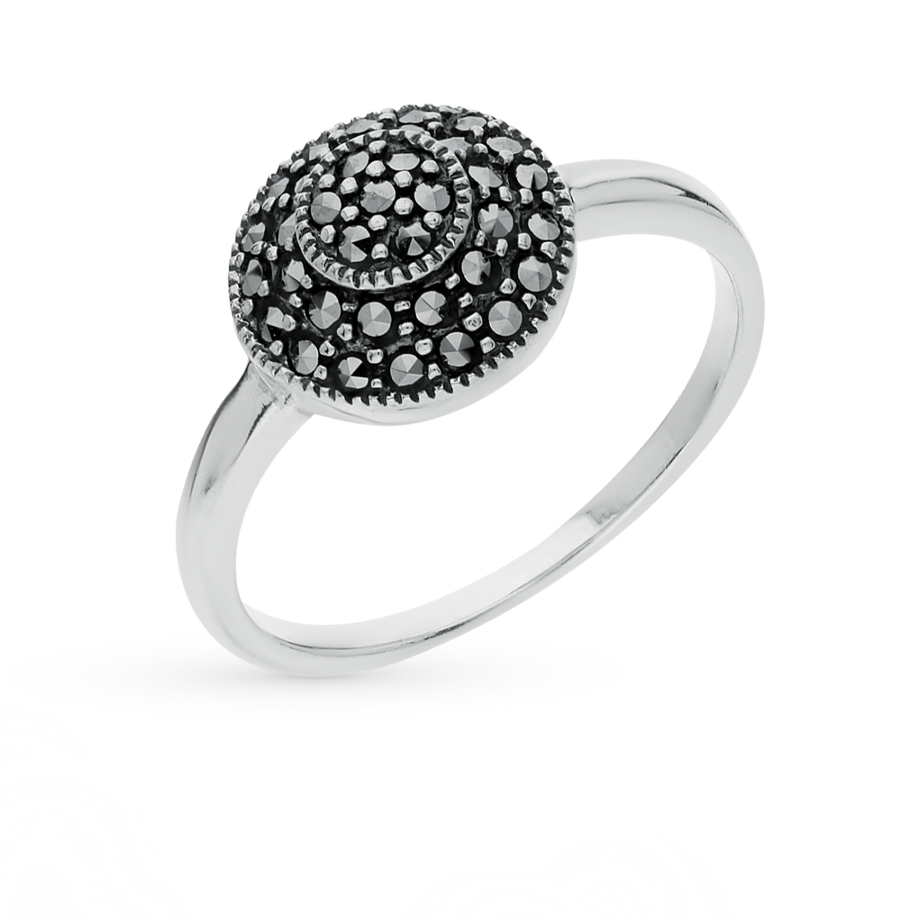 Фото «Серебряное кольцо с марказитами»