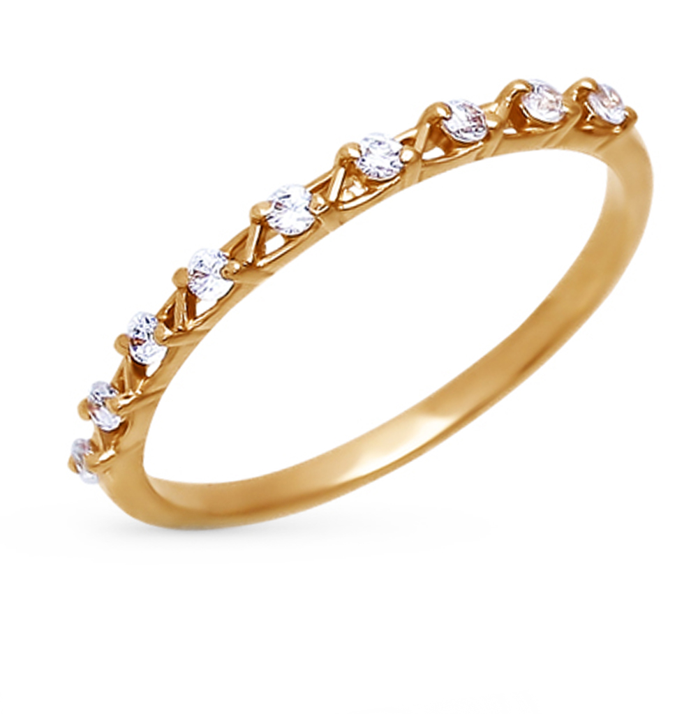Золотое кольцо с фианитами SOKOLOV 015852* в Санкт-Петербурге