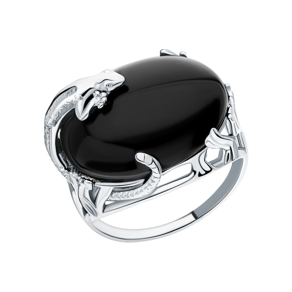 Серебряное кольцо с агатом в Новосибирске