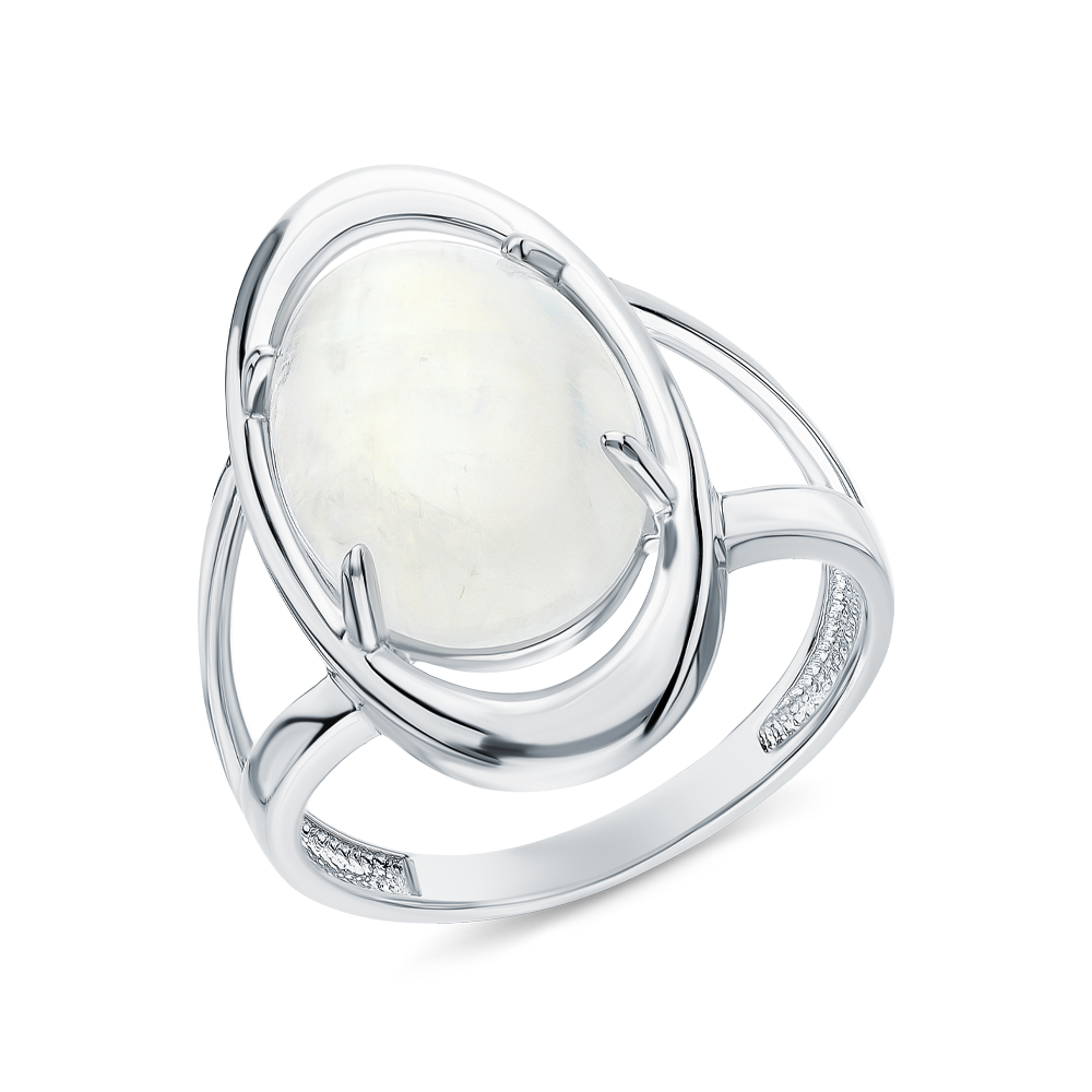 Серебряное кольцо с лунным камнем в Новосибирске