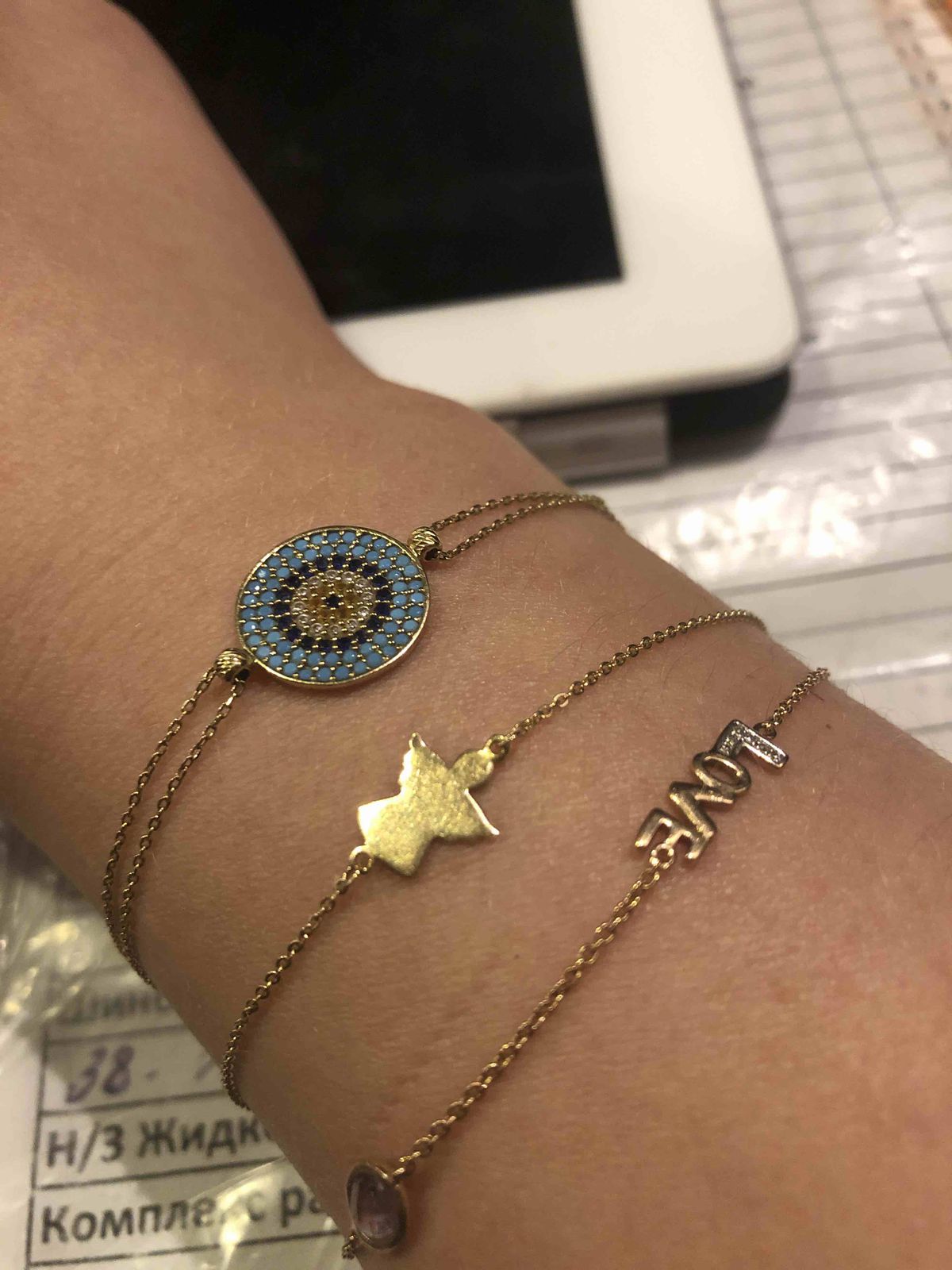 Золотой браслет с аметистом и бриллиантами SERGEY GRIBNYAKOV: красное и ...