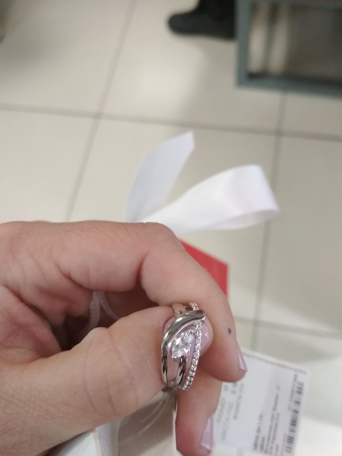 Серебряное кольцо с фианитами SOKOLOV 94012106: белое серебро 925 пробы ...