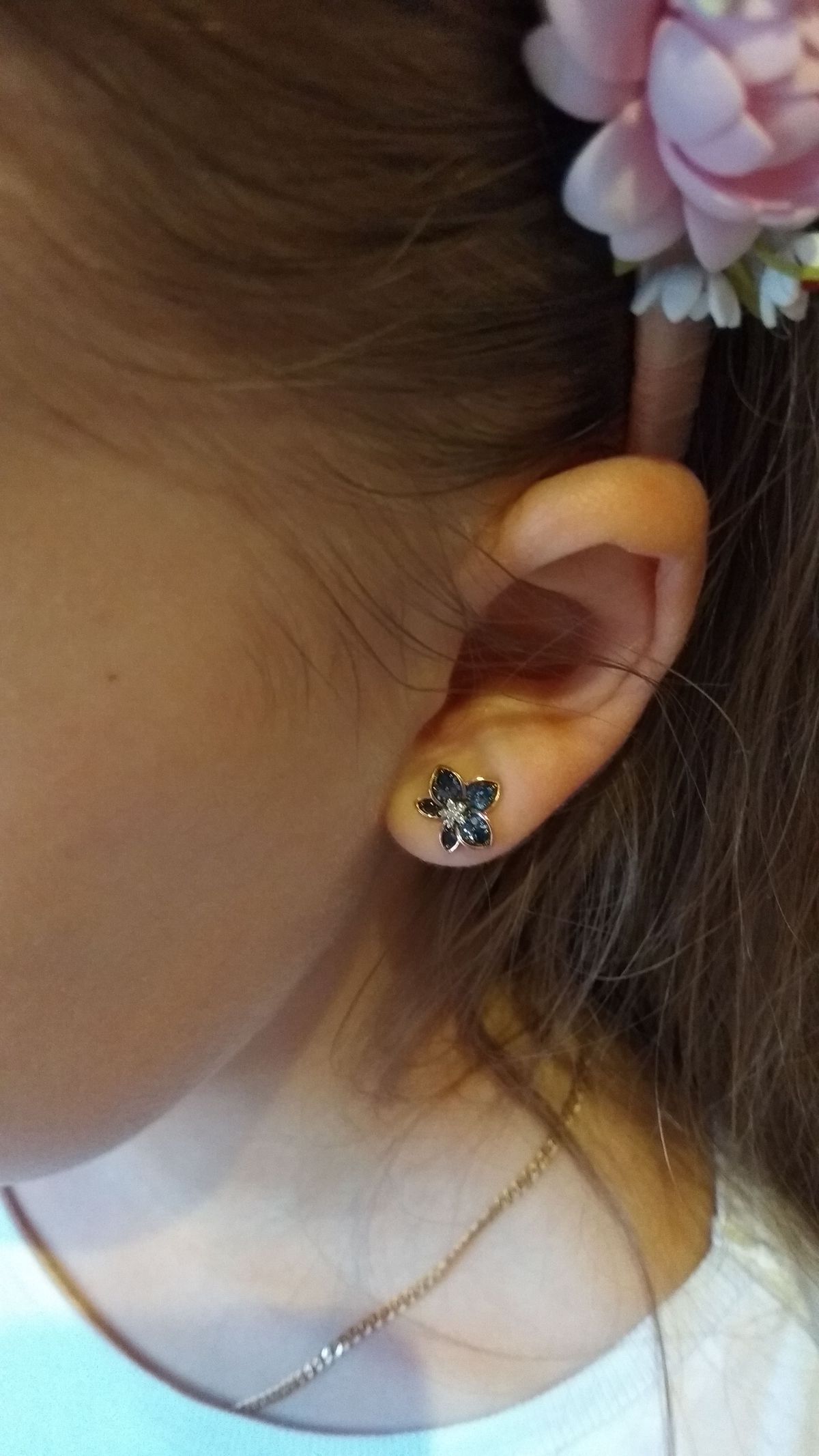 Золотые серьги с сапфирами и бриллиантами SERGEY GRIBNYAKOV: красное и ...