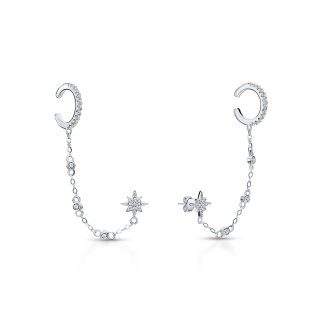 Серебряные серьги с фианитами SUNLIGHT СЛ-8042Б: белое серебро 925 пробы, фианит — купить в Нижнем Новгороде, фото, артикул 992281 — интернет-магазин Санлайт